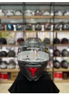 Sw 865 Space Black Red Full Face Motosiklet Kask