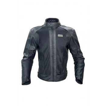 2002003 Black Panter Hakiki Deri Yazlık Mont