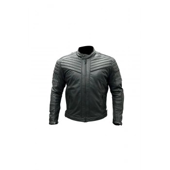 202002 Buffalo Hakiki Deri Full Koruma Motosiklet Ceketi