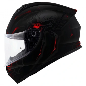 GIVI 50.X ARACHNO MAT SİYAH-KIRMIZI KASK