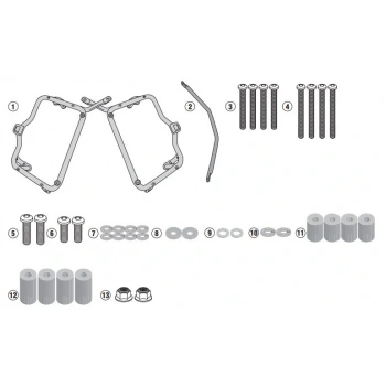 GIVIPL3116SUZUKIV-STROM250(17-21)YANÇANTATAŞIYICI