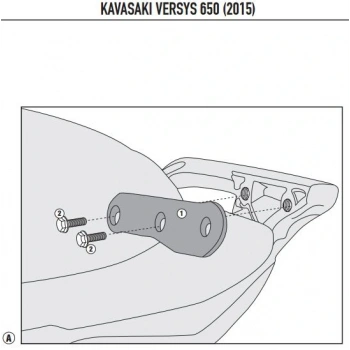 KAPPA4114KITKKAWASAKIVERSYS650(15-24)YANÇANTATAŞIYICIBAĞLANTIKITI