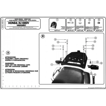 KAPPAK212HONDAXL1000VARADERO(99-06)ARKAÇANTATAŞIYICI