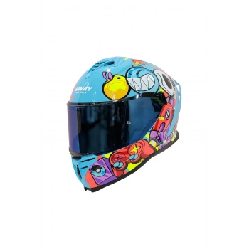 KASK SWAY SW 867 GAMER Gloss BLUE Full Face