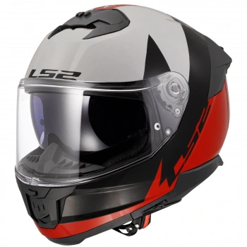 LS2 STREAM 2 THUNDERBIZ SİYAH-KIRMIZI KASK