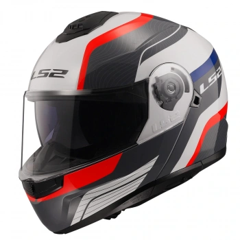 LS2 STROBE 2 MONZA SİYAH-BEYAZ-KIRMIZI KASK