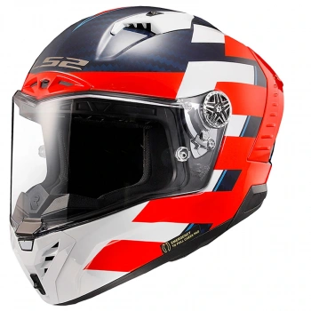 LS2 THUNDER KARBON ALLIANCE -MAVİ-BEYAZ KASK