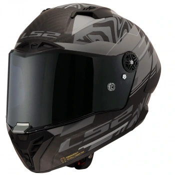 LS2 THUNDER KARBON GP AERO POLAR SİYAH KASK