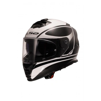 Storm 2 Kapalı Kask Dodger Mat Siyah Beyaz Medıum