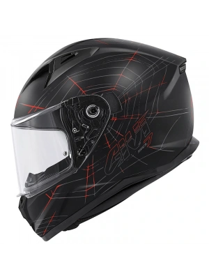 GIVI 50.7 PHOBIA MAT SİYAH-KIRMIZI KASK
