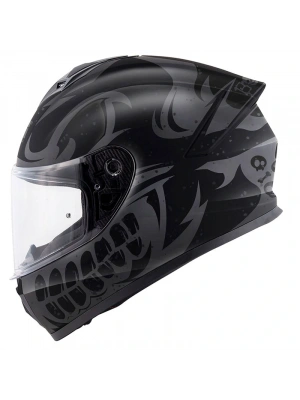 GIVI 50.X BONES MAT SİYAH-GRİ KASK