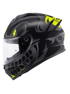 GIVI 50.X BONES MAT SİYAH-NEON SARI KASK