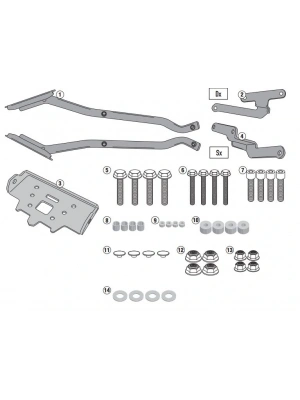 GIVI 4116FZ KAWASAKI Z300 (15-16) ARKA ÇANTA TAŞIYICI