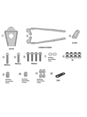 GIVI SR2170 YAMAHA N-MAX 125 (25) ARKA ÇANTA TAŞIYICI