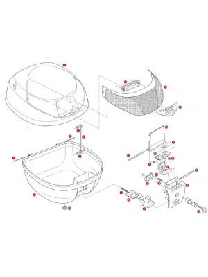 GIVI Z310 ÇANTA ALT TABLA KİLİT SACI E42-E26-E300-E30-E33-E280-E260