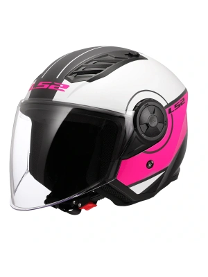 LS2 AIRFLOW 2 COVER BEYAZ-PEMBE KASK
