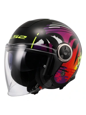 LS2 CLASSY PALM SİYAH KASK