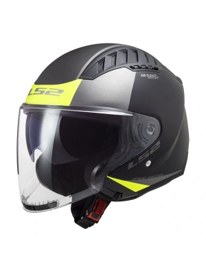 LS2 COPTER 2 URBANE MAT SİYAH-NEON SARI KASK
