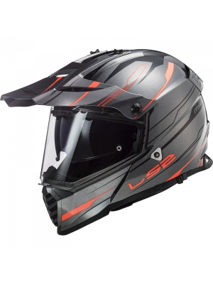 LS2 PIONEER EVO KNIGHT TITANIUM- KASK