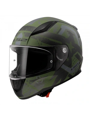 LS2 RAPID 2 THUNDER BIRDS MAT YEŞİL-SİYAH-GRİ KASK