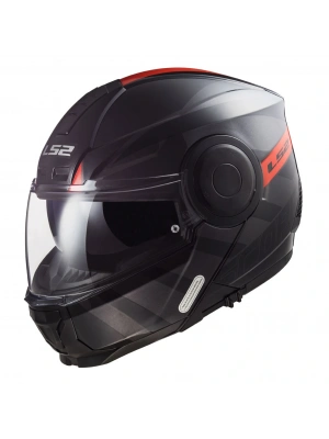 LS2 SCOPE HAMR MAT SİYAH-KIRMIZI KASK