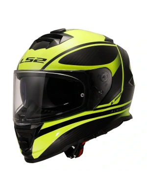 LS2 STORM 2 DODGER MAT SİYAH-NEON SARI KASK