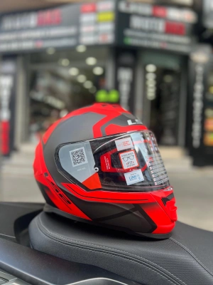 Ls2 Storm 2 Faster Kırmızı-Siyah Full Face Motosiklet Kask