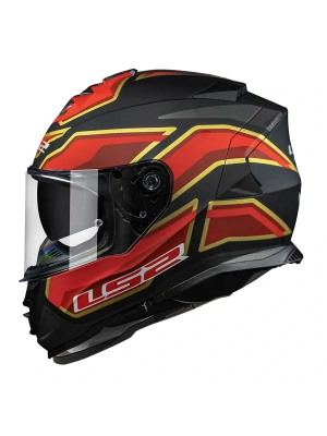 LS2 STORM 2 FOGGY MAT SİYAH-KIRMIZI KASK