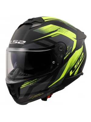 LS2 STREAM 2 FURY MAT SİYAH-GRİ-NEON SARI KASK
