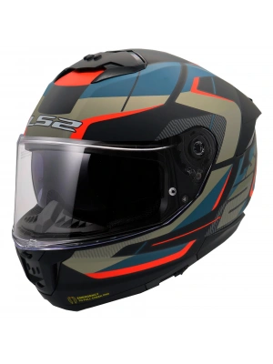 LS2 STREAM 2 ROAD MAT SİYAH-GRİ-MAVİ-KIRMIZI KASK
