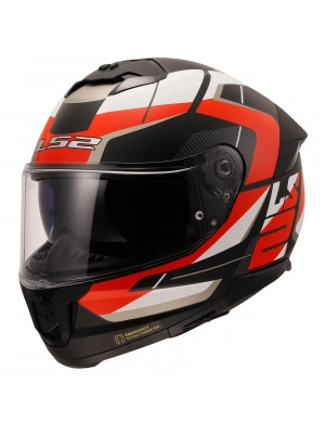 LS2 STREAM 2 ROAD MAT SİYAH-KIRMIZI-BEYAZ-GRİ KASK