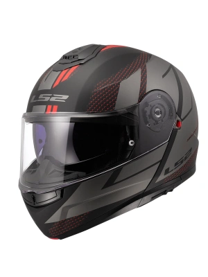 LS2 STROBE 2 CODE MAT SİYAH-GRİ KASK