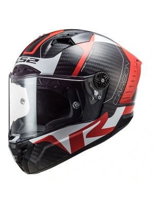 LS2 THUNDER KARBON RACING 1 KIRMIZI-BEYAZ KASK