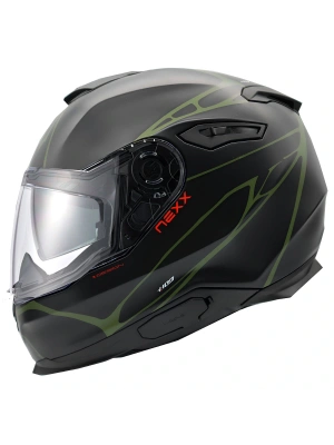 NEXX Y.100 B-SIDE MAT SİYAH-YEŞİL KASK