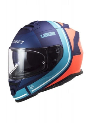 Storm Slant Mat Mavi-turuncu Kask Xxl Beden