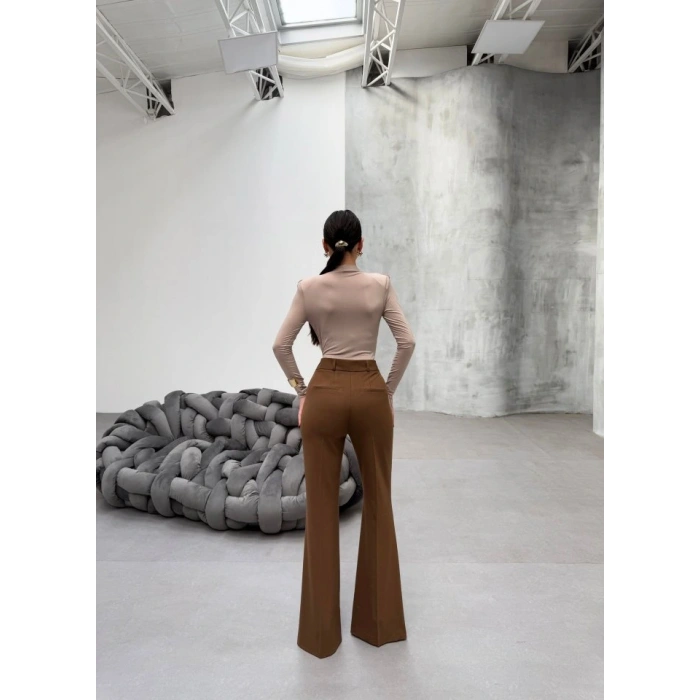 230 Gr Poly Viscose Full Lycra İspanyol Paça Pantolon