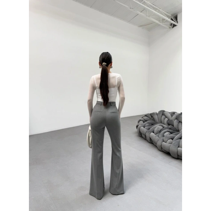 230 Gr Poly Viscose Full Lycra İspanyol Paça Pantolon