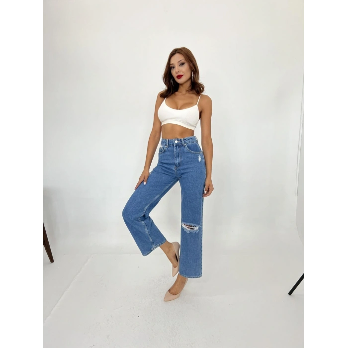 6288 KOT PANTOLON-MAVİ