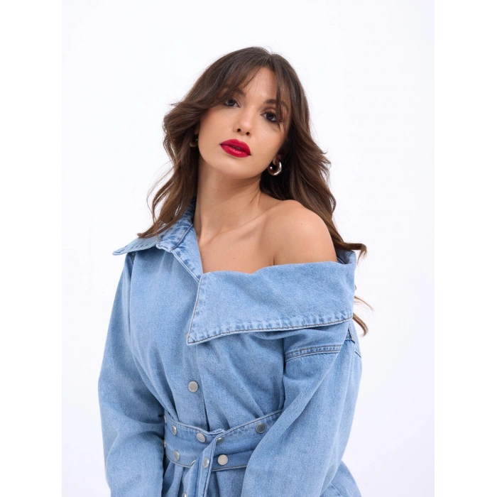 7308 KOT GÖMLEK-MAVİ