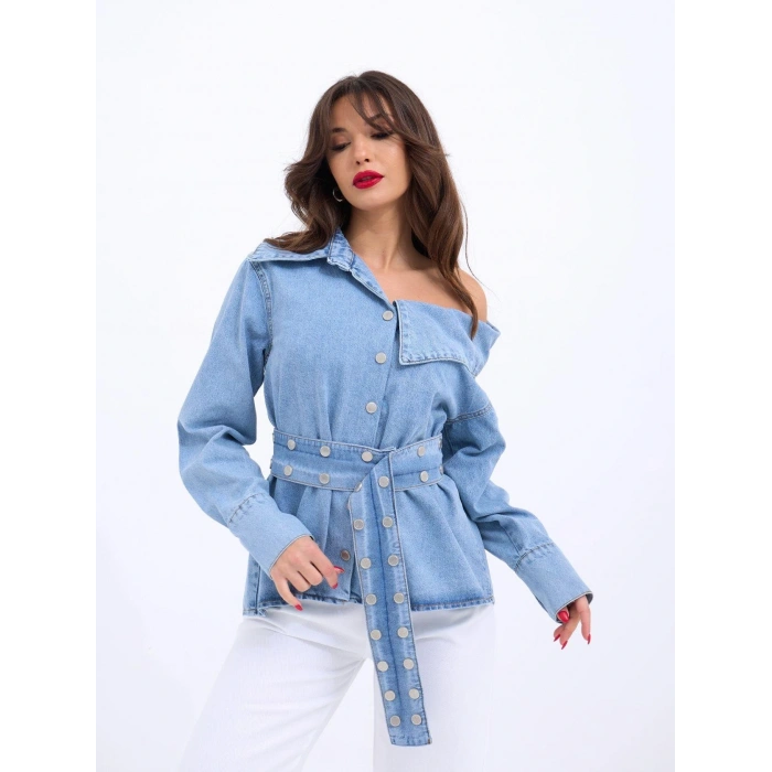 7308 KOT GÖMLEK-MAVİ