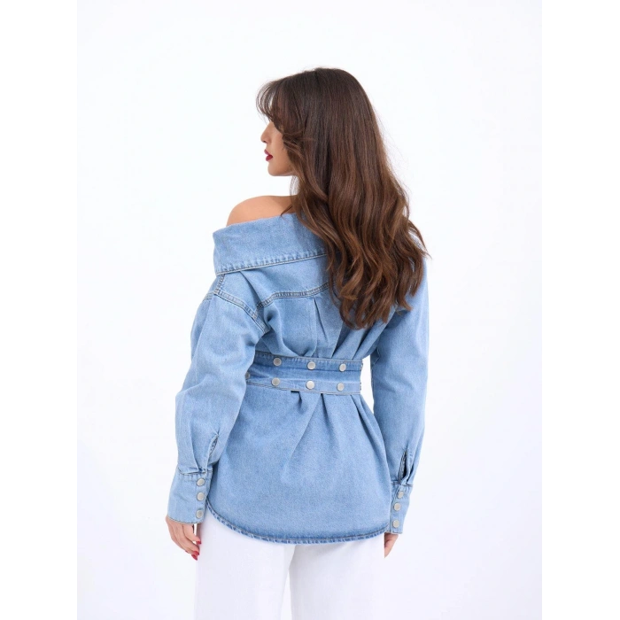 7308 KOT GÖMLEK-MAVİ