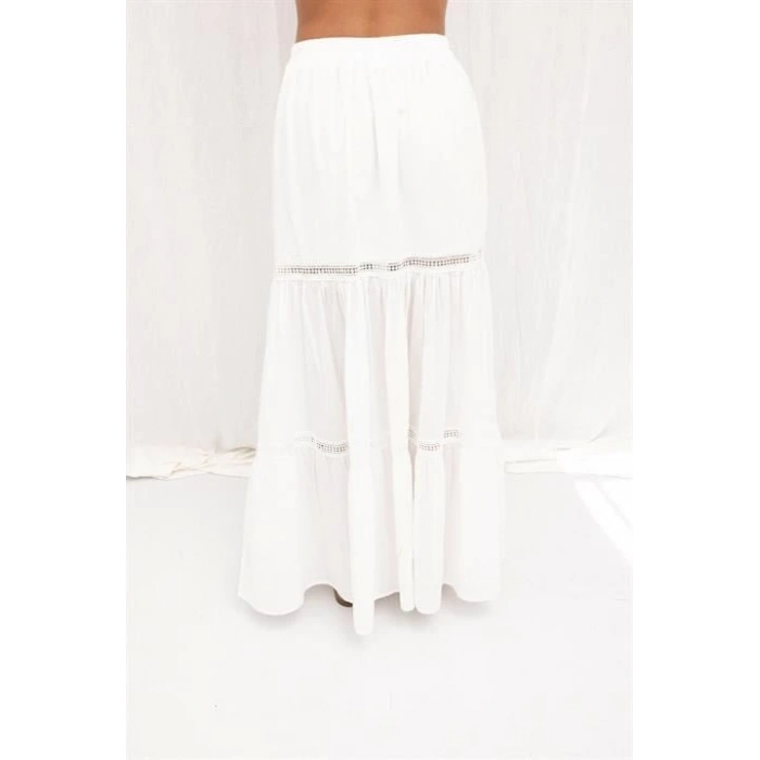 Annie Brode Şerit Detaylı Etek 4036