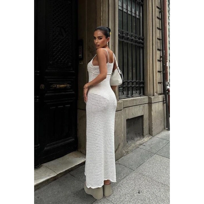 Artesmis Askılı Ajurlu Elbise 2773