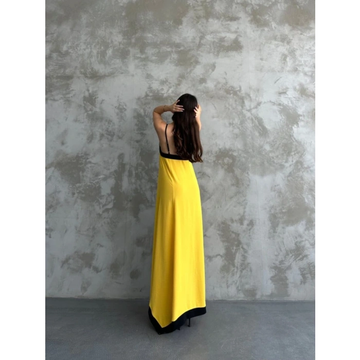 Askılı Maxi Boy Elbise