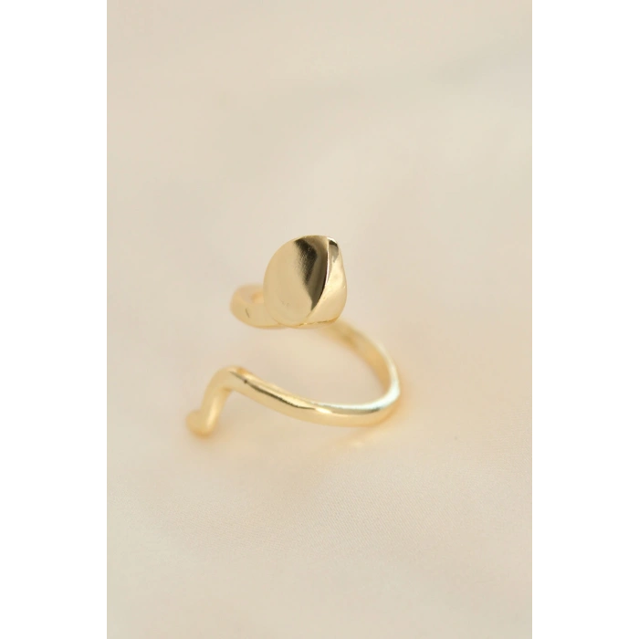 Ayarlamalı Altın Renk Yılan Yüzük