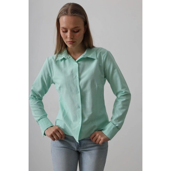 Basic Gömlek - Mint