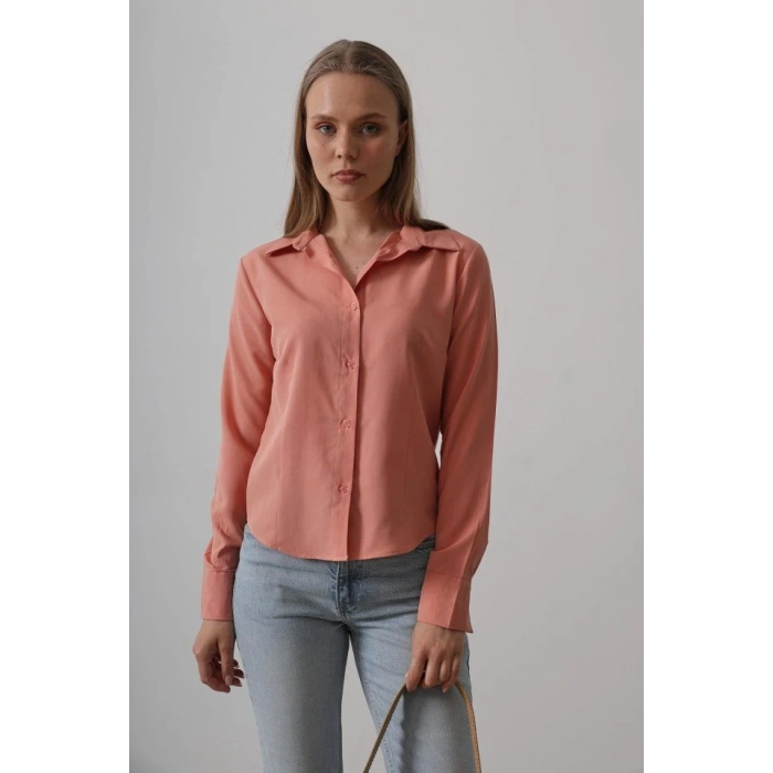 Basic Gömlek - Somon