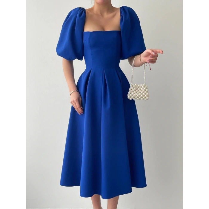 Benjamin Çan Etekli Midi Boy Elbise