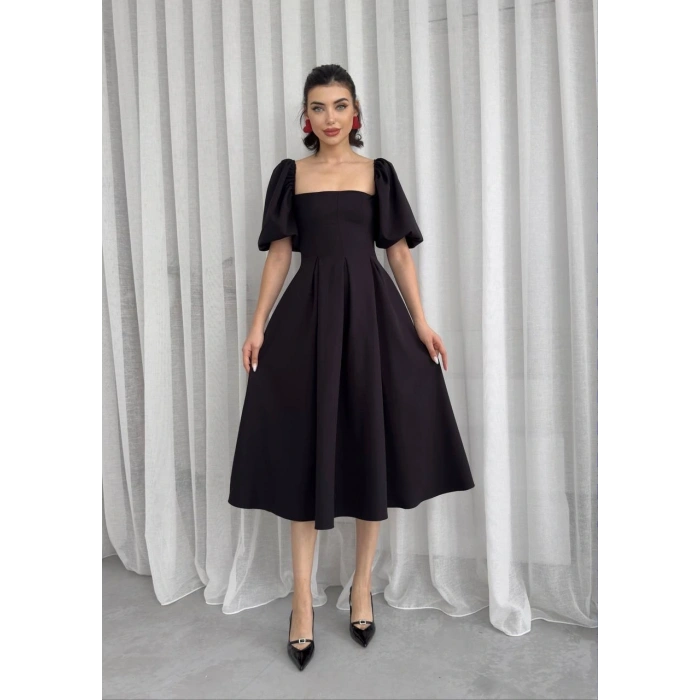 Benjamin Çan Etekli Midi Boy Elbise