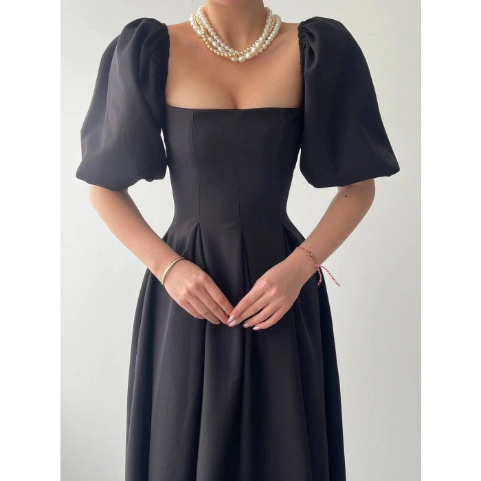 Benjamin Çan Etekli Midi Boy Elbise